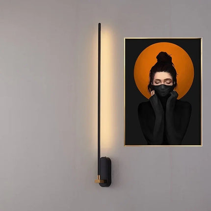 Applique murale nordique design moderne en bande allongée — LZ4Q7N2