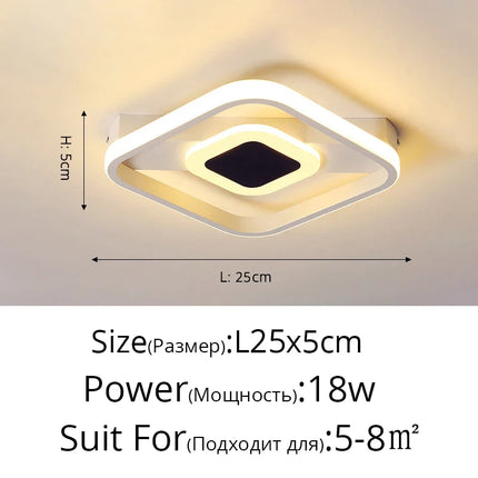 Lustre LED mince en acrylique pour décoration intérieure — LZ4XJ9