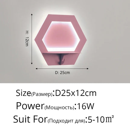 Applique murale LED économique au design nordique avec étagère intégrée — LZ4X9M2