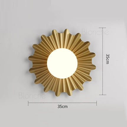 Applique murale solaire LED design nordique en fer — LZ4X9P2