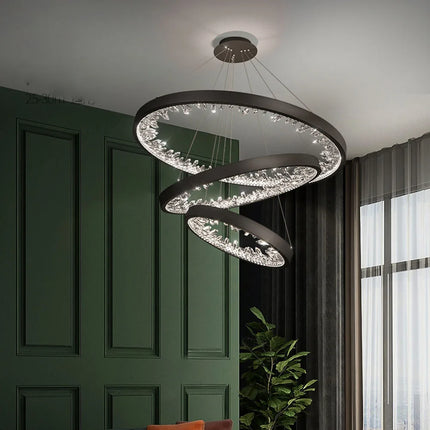 Lustre en cristal lumineux pour décoration intérieure moderne — LZ7XQ2