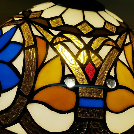Lustre style Tiffany motif dragon à pétales pour intérieur — LZ4QJ7