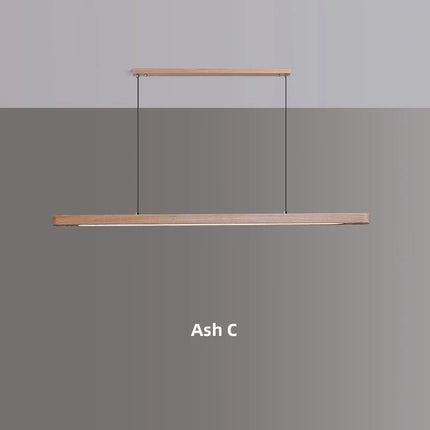 suspension en bois avec lumière led pour table à manger