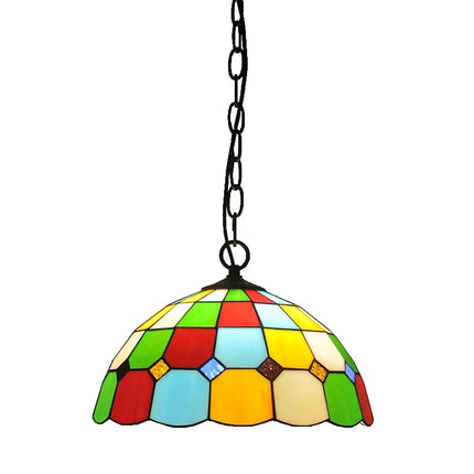 Lustre Tiffany antique pour restaurant, café, bar et allée — LZ4X9P2