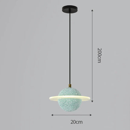 Suspension en résine design planétaire pour intérieur moderne — LZ4X9P