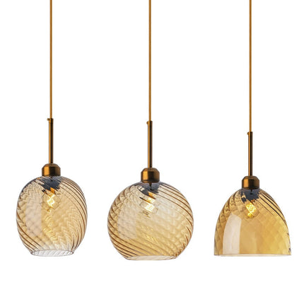 Suspension LED moderne avec abat-jour en verre Alvaro — LZ4X9T2