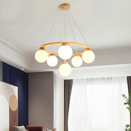 Lustre suspension nordique haricot créatif pour restaurant — LZ4M9T2
