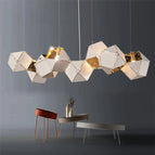 Or noir dans / 5 lampes Diam. 46 cm 25 W / Lumière blanche
