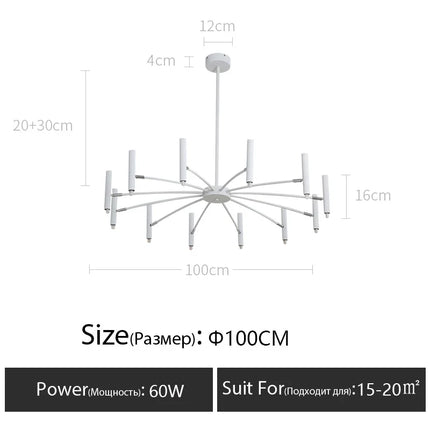 Lustre suspension au design nordique pour éclairage élégant — LZ4X9T