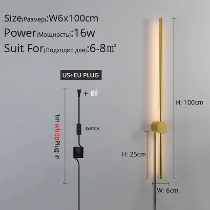 Simple avec prise 	 applique murale LED moderne lumières salon étude chambre chevet couloir allée salon cuisine lampe éclairage intérieur