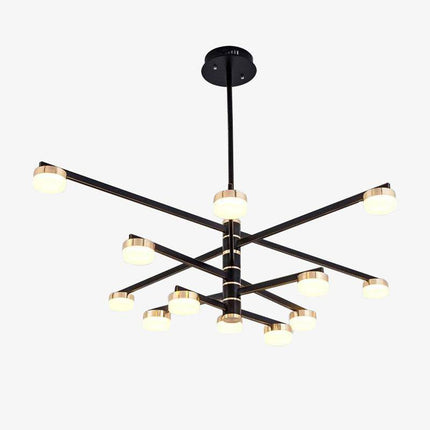 Lustre design à bras avec lampes LED dorées Living — LZ4P9XQ