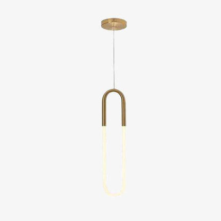 Suspension LED design en anneau allongé moderne — LZ4X9Q