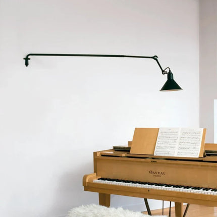 Applique murale moderne rétractable avec éclairage ajustable pour lecture — LZ4X9P
