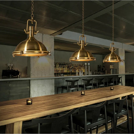 Suspension industrielle rétro en métal pour décoration intérieure — LZ4X9T