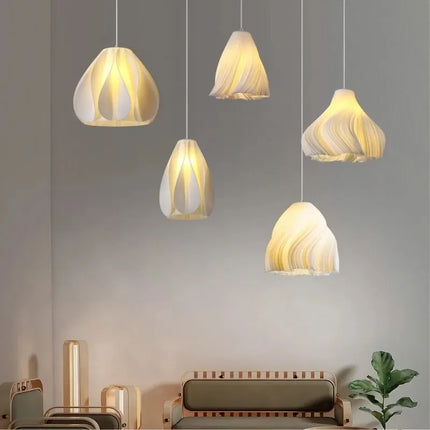 Lustre nordique petit modèle en forme de pétale pour ambiance chaleureuse — LZ4XJ9