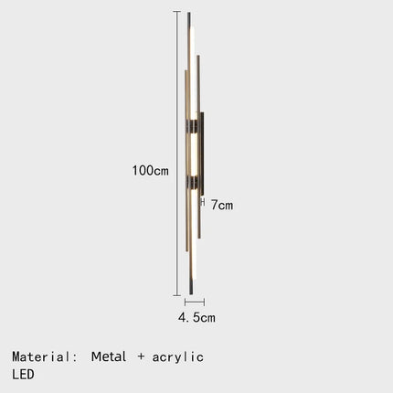 Applique murale LED au design minimaliste art déco — LZ4X9P2