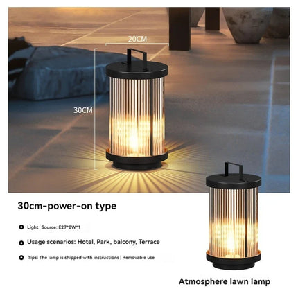 Lampadaire solaire extérieur étanche en verre pour jardin — LZ4X9P2Q