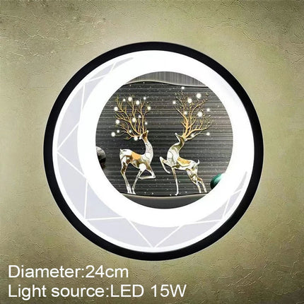 Applique murale LED moderne et ronde