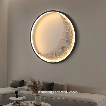 Applique murale LED décorative en forme de lune moderne — LZ4P9XQ