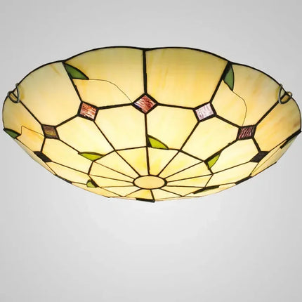 Lustre suspension bohème méditerranéen en vitrail pour intérieur — LZ4X9P2
