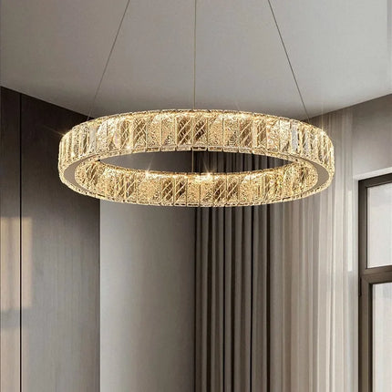 Lustre moderne en cristal pour éclairage élégant — LZ4P9XQ