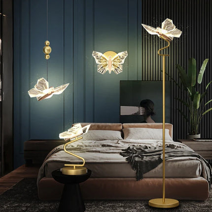 Applique murale LED papillon pour décoration intérieure moderne — LZ4X9P2