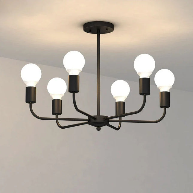 Lustre suspension industriel rétro pour décoration intérieure simple — LZ4X9T