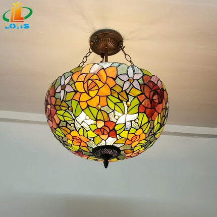 Lustre décoratif en forme de fleur de pivoine style européen — LZ4X9T2
