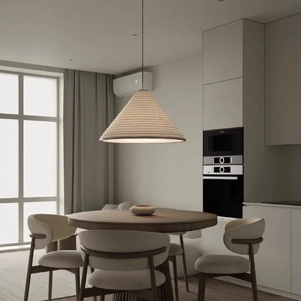Lustre suspension japonais en papier de riz avec LED — LZ4X9P