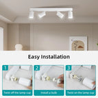 3 head Black / Neutral light Bulb / CHINA