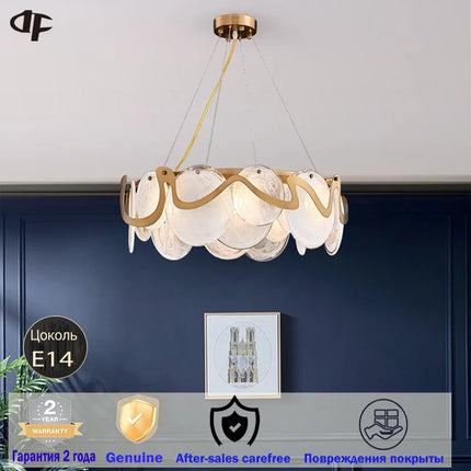 Lustre suspension moderne en cristal avec câble réglable E14 — LZ4P9XJ