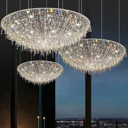 Lustre rétro en cristal pour décoration intérieure luxueuse — LZ4P9XJ2