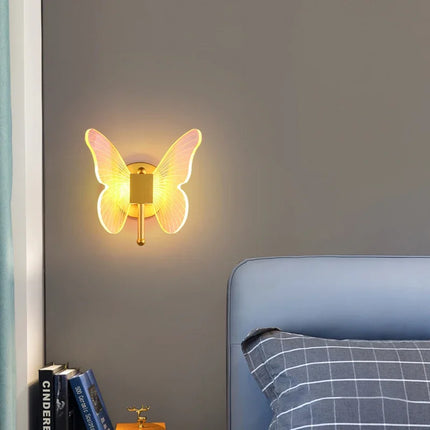 Lustre suspension LED design papillon transparent nordique — LZ4X9M