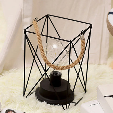 Lampe de table rétro en fer forgé pour bureau et lecture — LZ4P9XJ