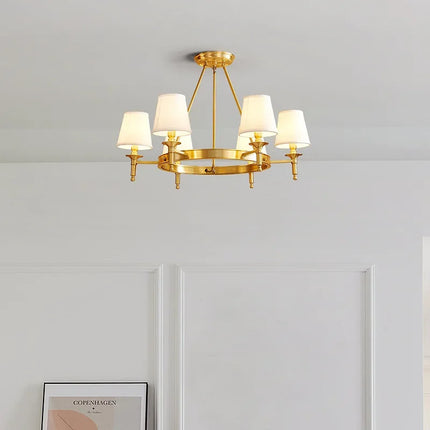 Plafonnier LED en cuivre au design nordique moderne et luxueux — LZ4X9T2