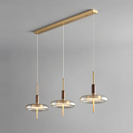 Suspension nordique en laiton et noyer au design luxueux — LZ4P9XQ