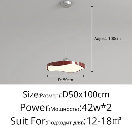 Lustre rond minimaliste avec protection des yeux — LZ4X9M2