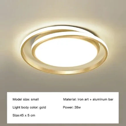 lustre led rond télécommandé style moderne simple