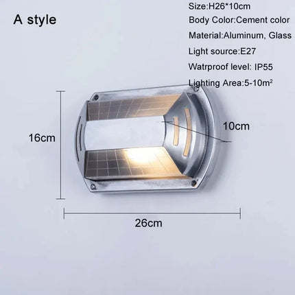 Applique murale LED rétro en aluminium étanche pour intérieur et extérieur — LZ4P9XQ