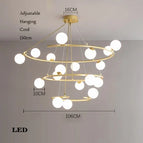 White Light / 18 Balls Gold