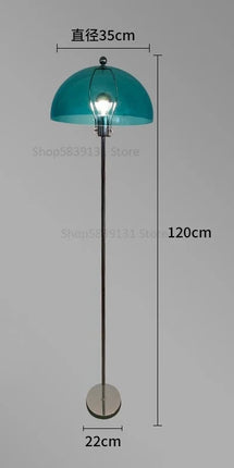 Lampadaire LED nordique en acrylique avec abat-jour coloré rétro — LZ4X9P2