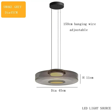 Suspension bohème en verre pour table basse design danois — LZ4X9T