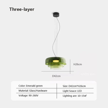 Lustre suspension nordique en fil de verre pour décoration intérieure — LZ4X9B