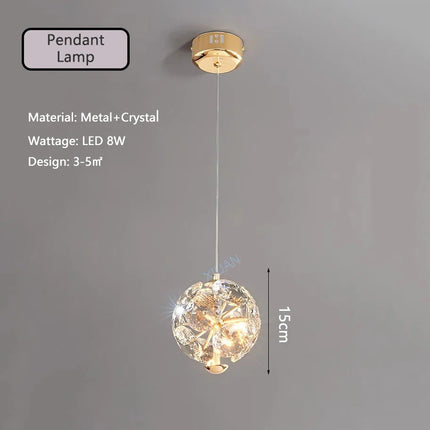 Suspension cristal motif pissenlit avec télécommande et gradation — LZ7XQ2