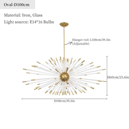 Lustre suspension nordique en forme de pissenlit décoratif — LZ4T9XQ