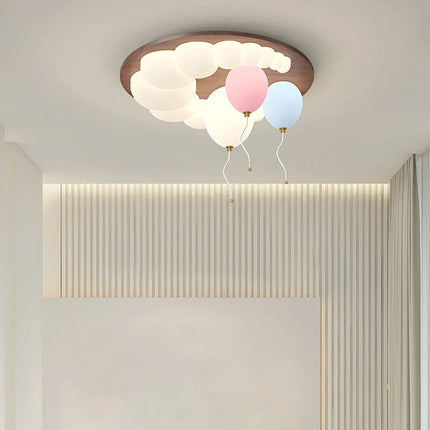Plafonnier intérieur forme ballon motif carte lune style chinois — LZ4Q7X9