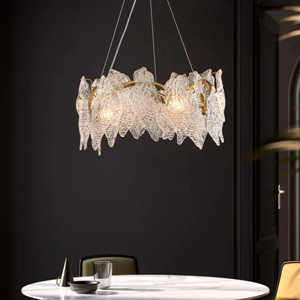 Lustre suspension en cristal lumineux au design moderne élégant — LZ4X9P