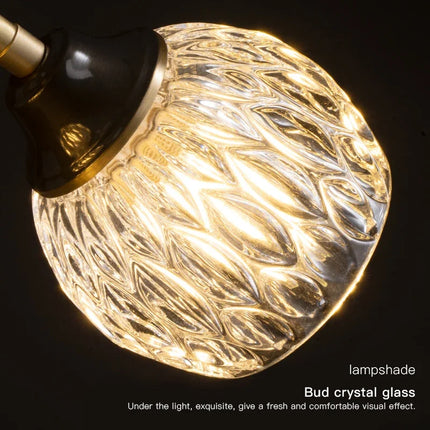 Lustre suspension nordique en cristal et cuivre — LZ4X9P7Q