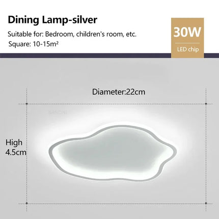 Plafonnier LED décoratif en forme de nuages style nordique — LZ4X9P2