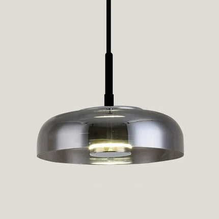 Suspension en verre fumé transparent style nordique pour hôtel et café — LZ4P9X